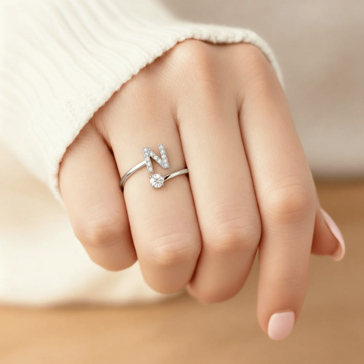 Anillo Ajustable | Inicial - Lourve Collection - Lourve Collection - Anillo Ajustable | Inicial