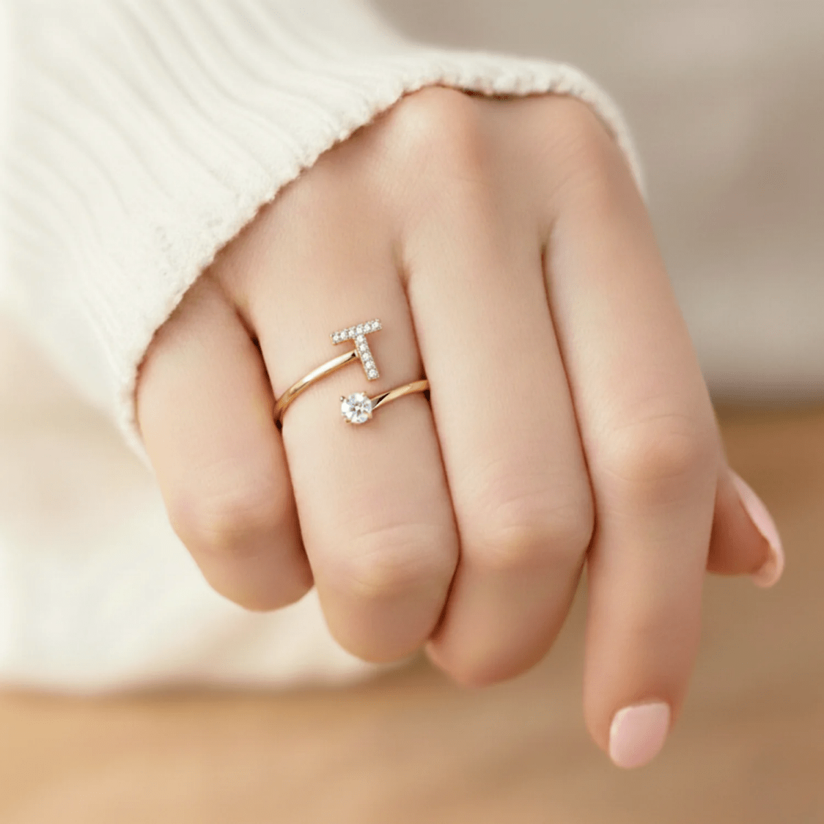 Anillo Ajustable | Inicial - Lourve Collection - Lourve Collection - Anillo Ajustable | Inicial