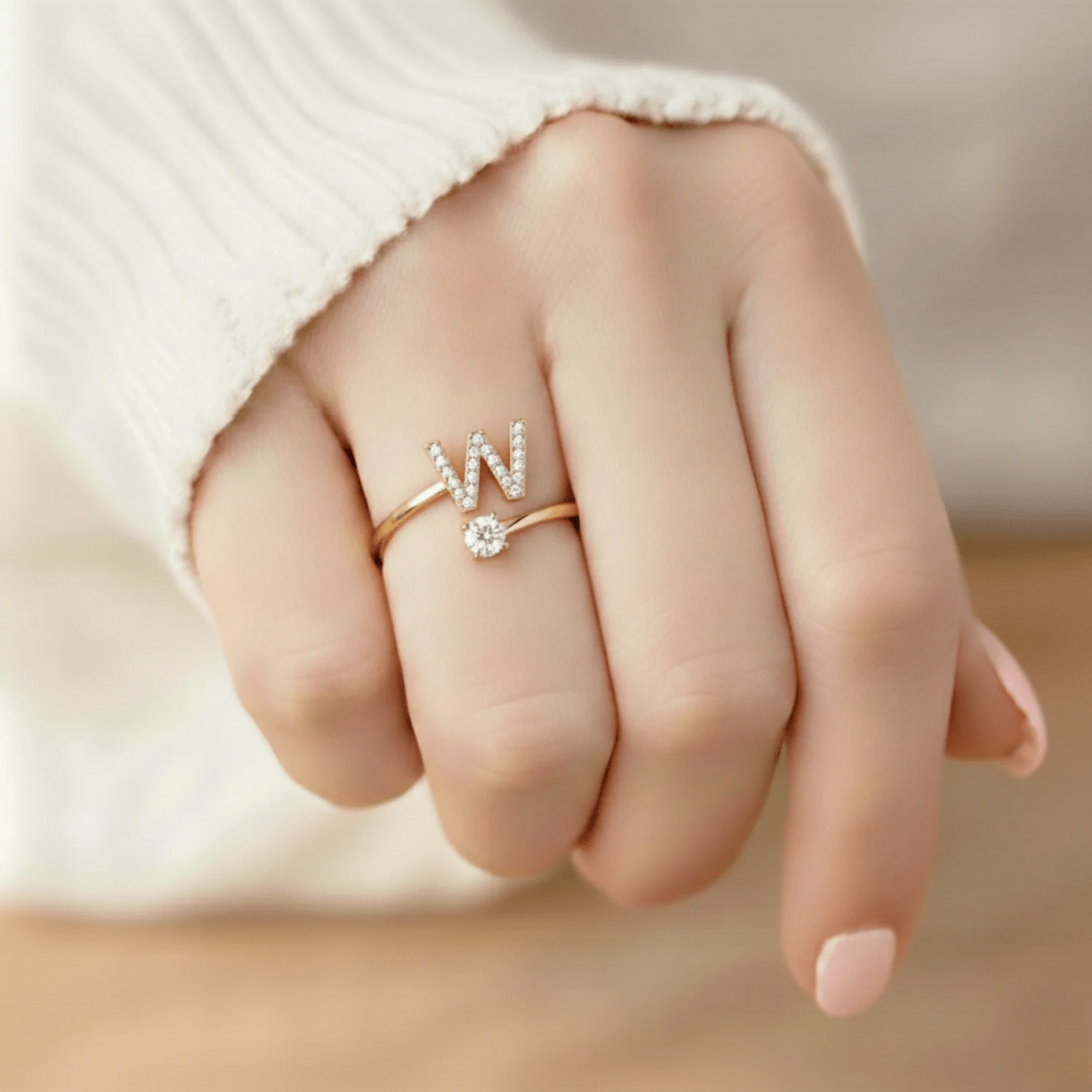 Anillo Ajustable | Inicial - Lourve Collection - Lourve Collection - Anillo Ajustable | Inicial