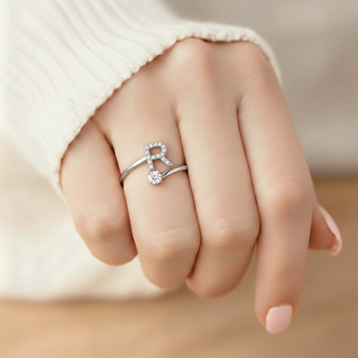Anillo Ajustable | Inicial - Lourve Collection - Lourve Collection - Anillo Ajustable | Inicial