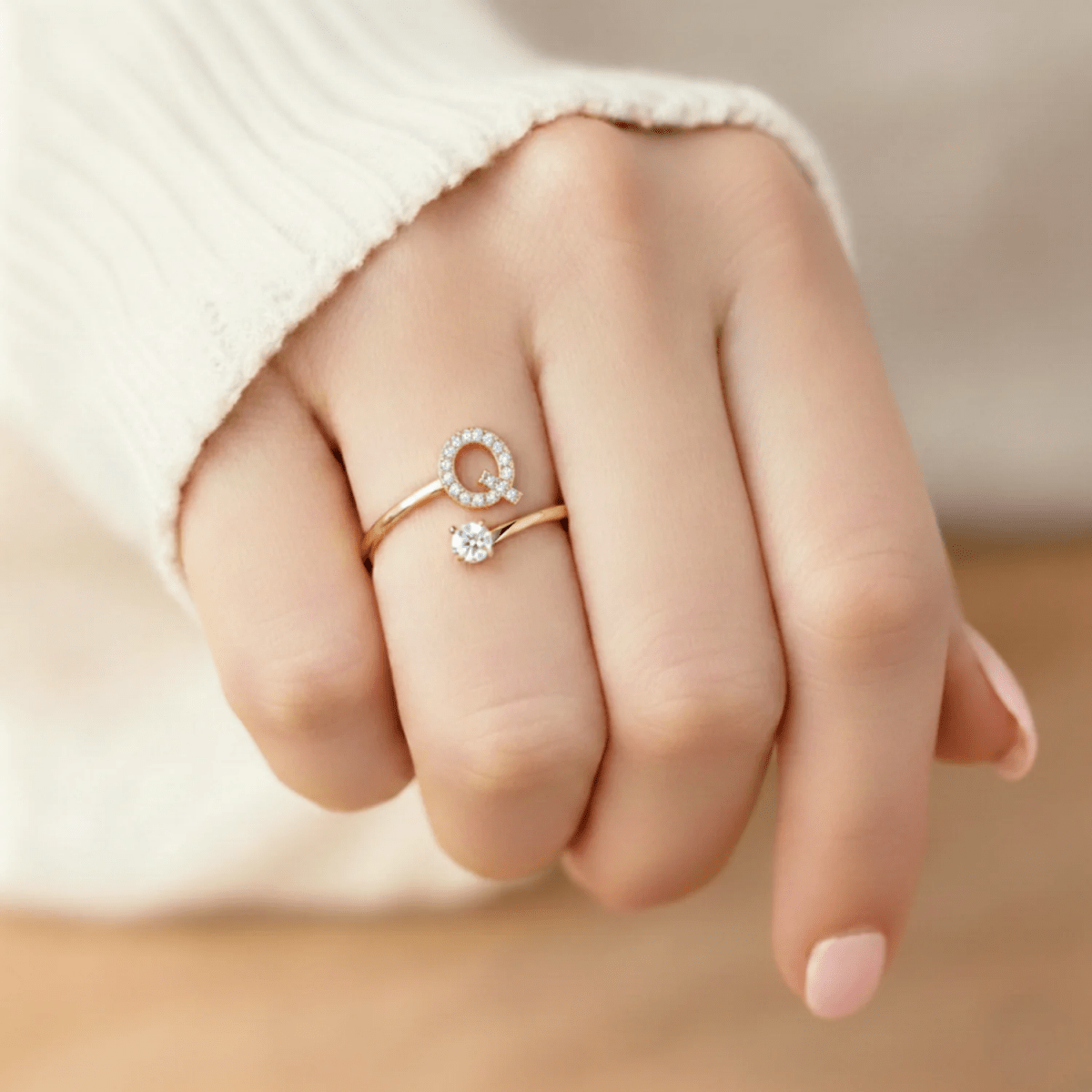 Anillo Ajustable | Inicial - Lourve Collection - Lourve Collection - Anillo Ajustable | Inicial