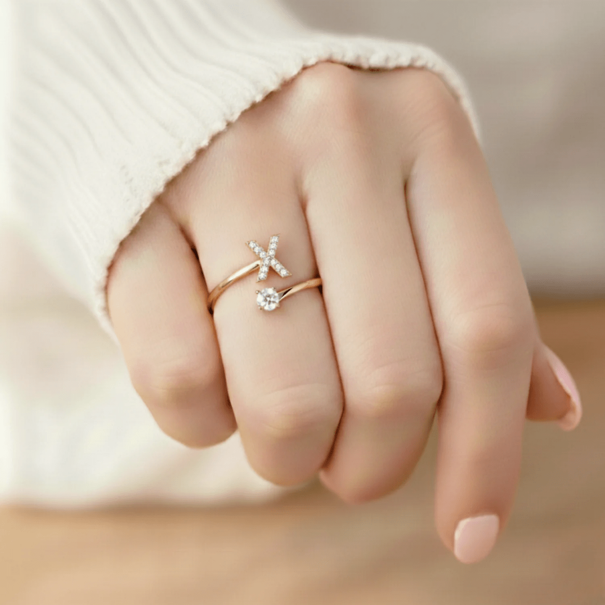 Anillo Ajustable | Inicial - Lourve Collection - Lourve Collection - Anillo Ajustable | Inicial