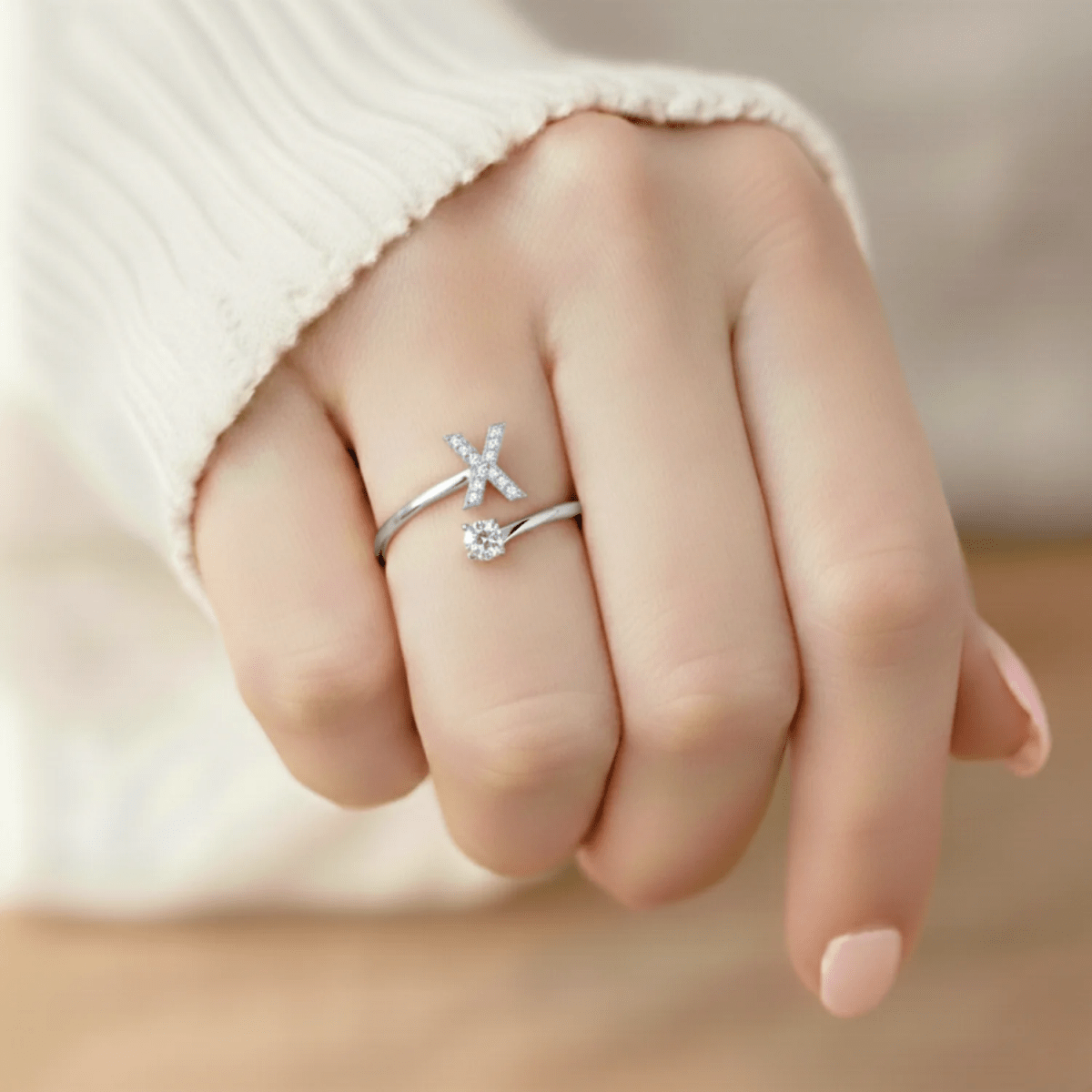 Anillo Ajustable | Inicial - Lourve Collection - Lourve Collection - Anillo Ajustable | Inicial