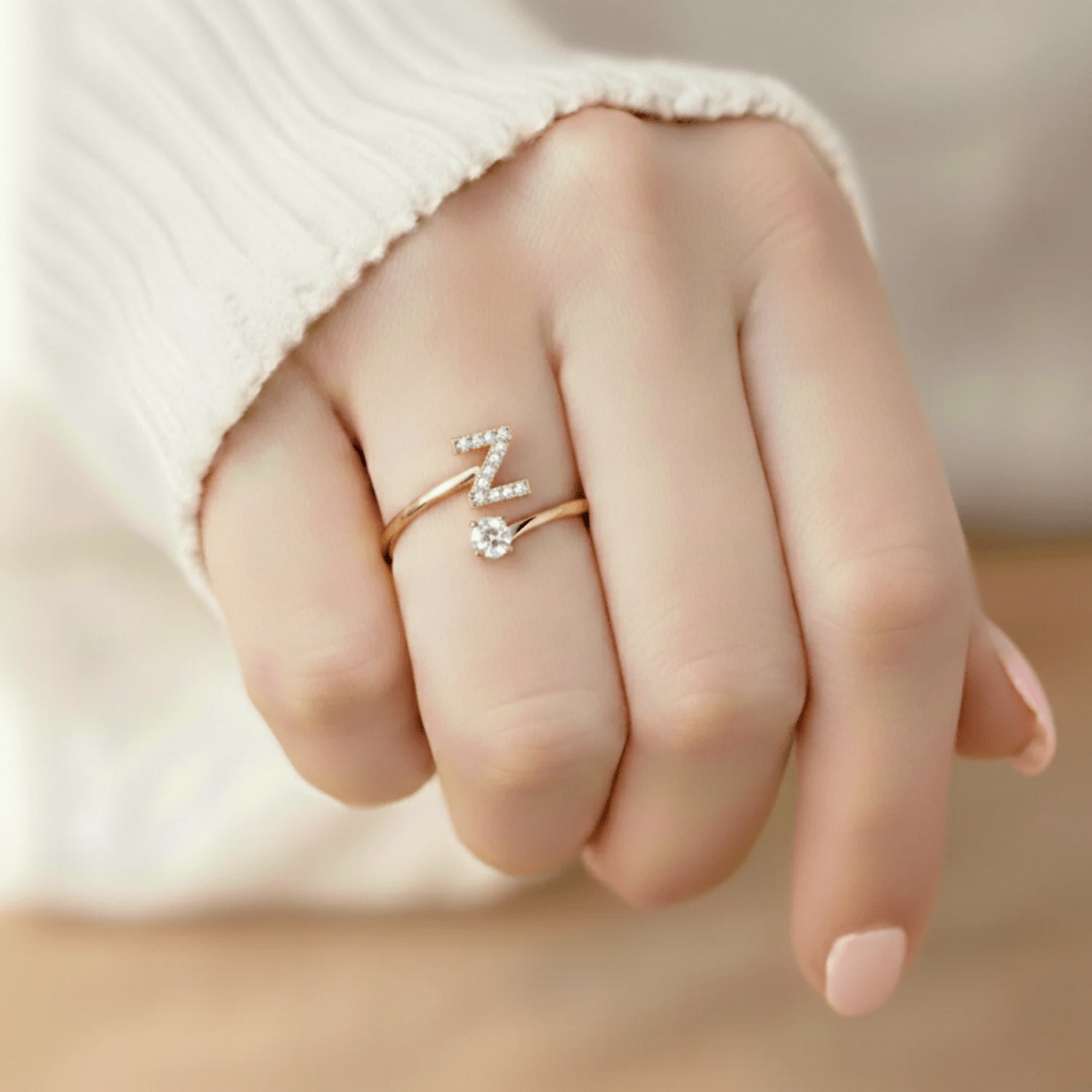Anillo Ajustable | Inicial - Lourve Collection - Lourve Collection - Anillo Ajustable | Inicial