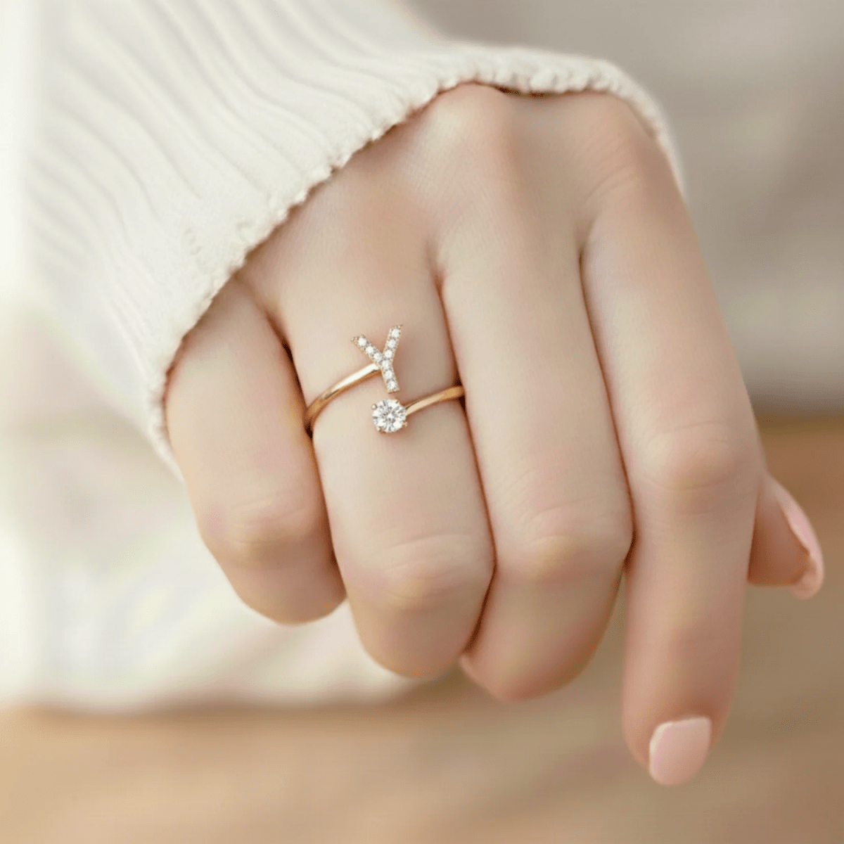 Anillo Ajustable | Inicial - Lourve Collection - Lourve Collection - Anillo Ajustable | Inicial