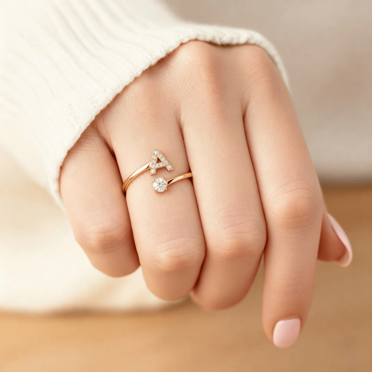 Anillo Ajustable | Inicial - Lourve Collection - Lourve Collection - Anillo Ajustable | Inicial