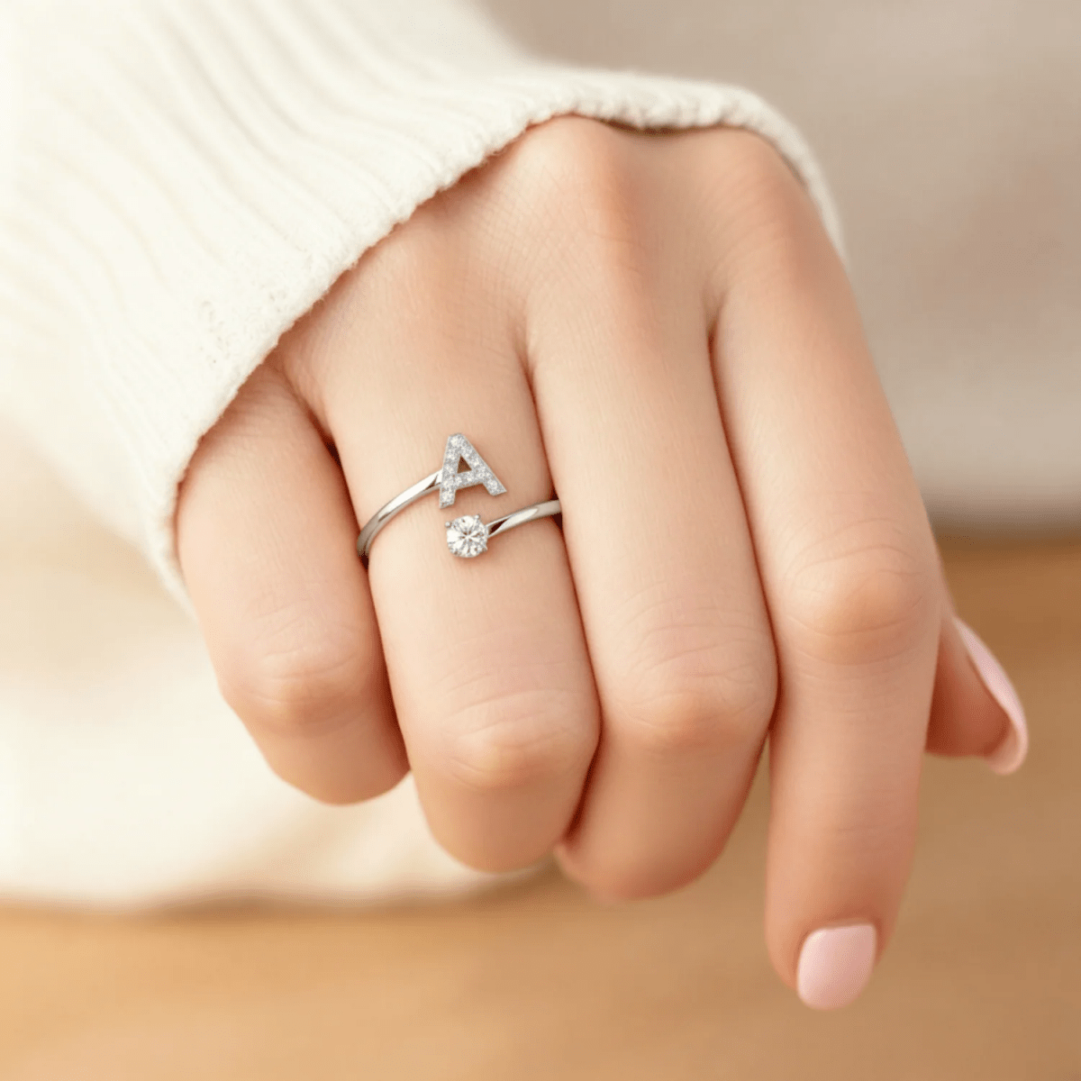Anillo Ajustable | Inicial - Lourve Collection - Lourve Collection - Anillo Ajustable | Inicial
